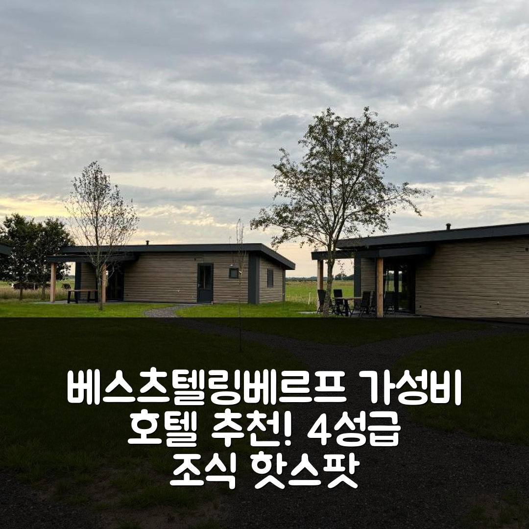 베스츠텔링베르프 숙소 여행 호텔 추천 드 마르케스티 호텔 | 4성급 위치와 조식이 뛰어난 가성비 7가지 팁
