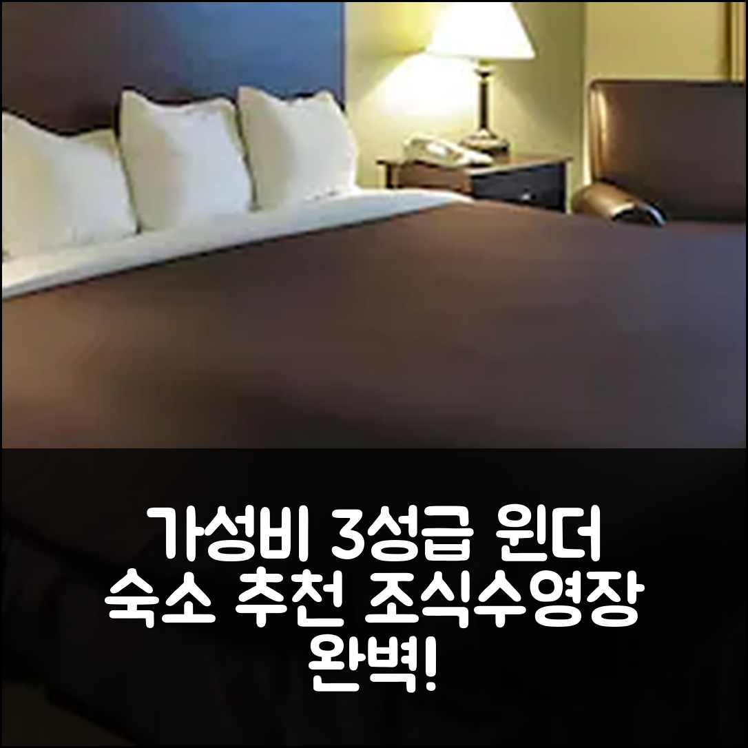 윈더 숙소 여행 호텔 추천 퀄리티 인 | 가성비 뛰어난 3성급 조식과 수영장 정보 5가지