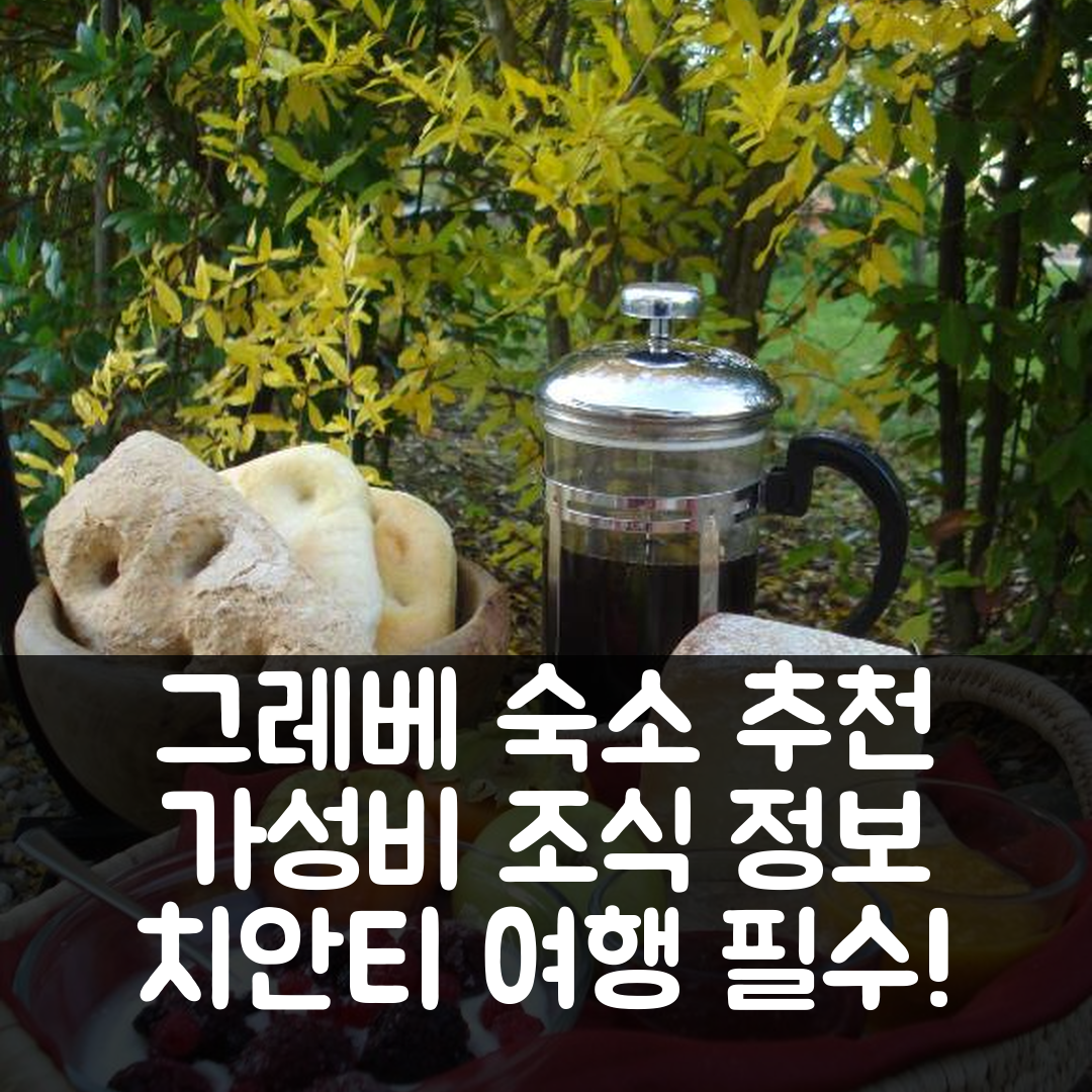 그레베 인 치안티 숙소 여행 호텔 추천 일 첼로 비오 | 가성비 뛰어난 위치와 조식 정보 5가지