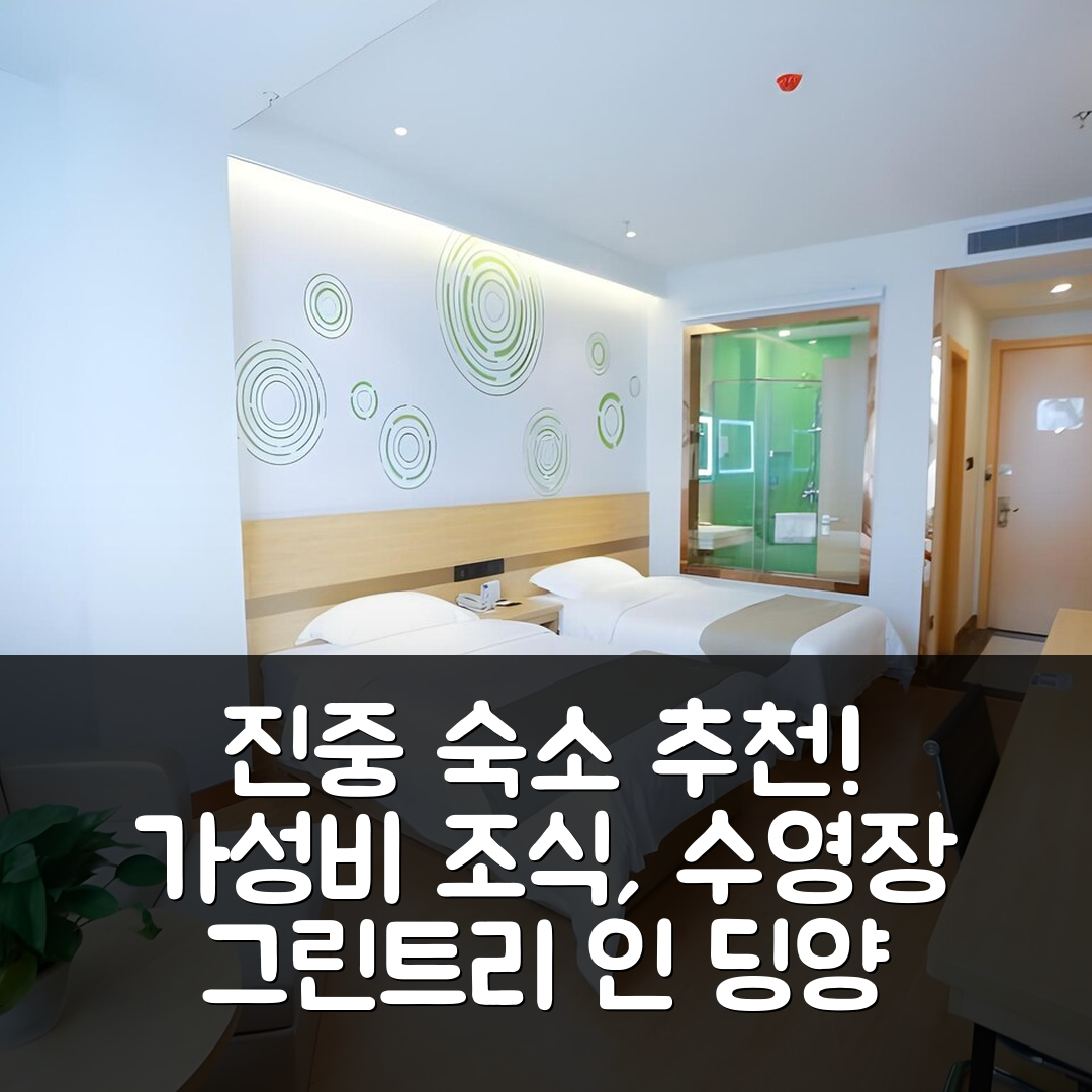 진중 숙소 여행 호텔 추천 그린트리 인 진중 딩양 시 로드 | 가성비와 조식, 수영장 정보 7가지